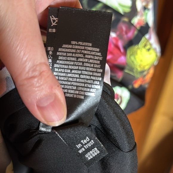 Ted Baker Robyne Oil Painting Floral Cowl Neck Midi Dress Size 1 / US 4 - Picture 12 of 15